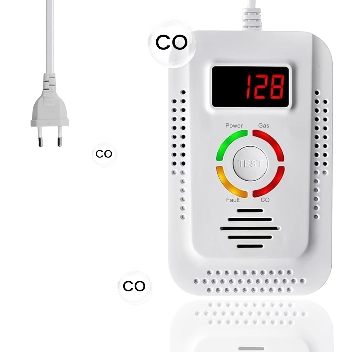 Serplex 2 in 1 Natural Gas Detector and Carbon Monoxide Detector, Carbon Monoxide Alarm with Sound and Light Alarm Gas Leakage Detector for CO, LNG, LPG, Gas Leak Detector Monitor Alarm for Kitchen Serplex 2 in 1 Natural Gas Detector and Carbon Monoxide Detector, Carbon Monoxide Alarm with Sound and Light Alarm Gas Leakage Detector for CO, LNG, LPG, Gas Leak Detector Monitor Alarm for Kitchen